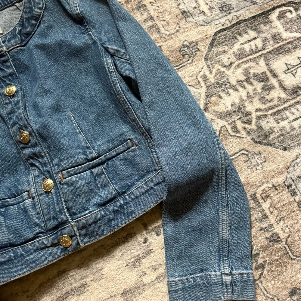 J. Crew Louisa lady jacket in denim size 4 - Picture 8 of 13